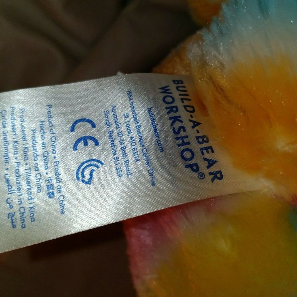 Build a Bear ๐ Rainbow Rabbit Colorful - Picture 2 of 6